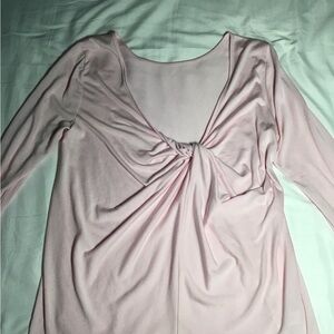 Athleta Soft Pink Knot in the back Blouse